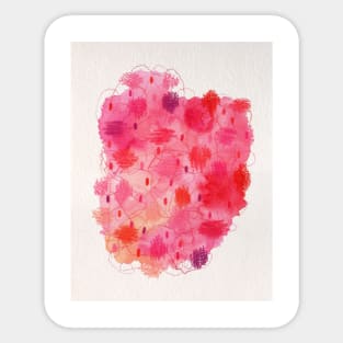 Abstract pink garden Sticker